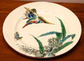 Japanese-style kingfisher plate by Félix Bracquemond for Jules Vieillard et Cie of Bordeaux at Petit Palace Museum. Paris, France.