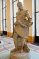 Ceramics master Bernard Palissy sculpture plaster model by Ernest Barrias at Petit Palace Museum. Paris, France.