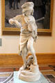 Musician Jean-Baptiste Lully as child sculpture plaster model by Adrien Gaudez at Petit Palace Museum. Paris, France.