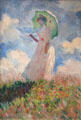 Woman with Umbrella painting by Claude Monet at Musée d'Orsay. Paris, France.
