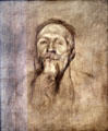 Portrait of Auguste Rodin by Eugène Carrière at Rodin Museum. Paris, France.