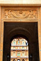 Passageway from Colonnade exterior to square courtyard at Louvre Palace. Paris, France.