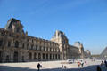 Denon Pavilion of Louvre Palace & Museum. Paris, France.