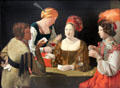 The Cheater painting by Georges de la Tour at Louvre Museum. Paris, France.