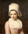 Portrait of Catherine-Marie-Jeanne Tallard by Jacques-Louis David at Louvre Museum. Paris, France.