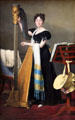 Portrait of Juliette Blais de Villeneuve by Jacques-Louis David at Louvre Museum. Paris, France.
