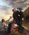 Hamlet & Horatio at the Cemetery painting by Eugène Delacroix at Louvre Museum. Paris, France.