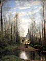 Church of Marissel near Beauvais painting by Camille Corot at Louvre Museum. Paris, France.
