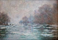 La Débâcle près de Vétheuil painting by Caude Monet at Louvre Museum. Paris, France.