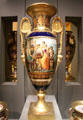 Vase with image of Angelique & Medor made in Paris at Louvre Museum. Paris, France.
