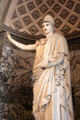 Marble statue of Athena at Louvre Museum. Paris, France.