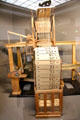 Punch card loom (1728) by Jean Philippe Falcon (shown as scale model Paris Expo 1855).