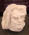 Honoré de Balzac plaster study of head by Auguste Rodin at Balzac House. Paris, France.