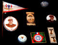 Objects with images of Marshal Pétain at Army Museum at Les Invalides. Paris, France.