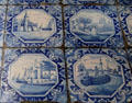 Dutch fireplace tile at J.J. Henner Museum. Paris, France.