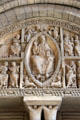 Cast of Romanesque Christ Triumphant arch of St.-Pierre church from Carennac at Musée des Monuments Français. Paris, France.