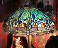 Dragonfly stained glass table lamp at Maxim's Art Nouveau Collection 1900. Paris, France.
