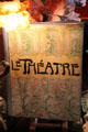 Le Théatre screen at Maxim's Art Nouveau Collection 1900. Paris, France.
