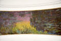 Water Lilies - Setting Sun mural by Claude Monet painted for oval gallery at Orangerie. Paris, France.
