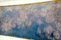 Detail of Water Lilies - Reflected Clouds mural by Claude Monet in oval gallery at Orangerie. Paris, France.
