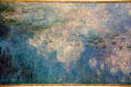 Detail of Water Lilies - Reflected Clouds mural by Claude Monet in oval gallery at Orangerie. Paris, France.