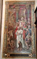 Baptism of Clovis at Reims on Dec. 25, 498 mural by Joseph Blanc at Pantheon. Paris, France