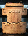 Teotihuacan facade ornament from Mexico at Musée du quai Branly. Paris, France.