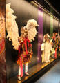 Supay costumes for Diablada of Carnival de Oruro dance performed during Carnival in Andes at Musée du quai Branly. Paris, France.