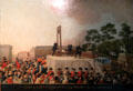 Execution of Louis XVI Jan 21, 1793 painting from Danish school at Carnavalet Museum. Paris, France.
