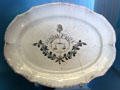 Earthenware platter inscribed Liberty, Equality over scales of justice made by Ollivier at Carnavalet Museum. Paris, France.