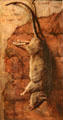 Painting of rat which served as nourishment during Siege of Paris painting by Auguste Charpentier at Carnavalet Museum. Paris, France.