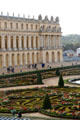 Versailles Palace facade over garden. Versailles, France.