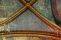 Detail of vaulting in nave of Notre Dame Cathedral. Senlis, France.