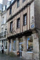 Half-timbered building on Place Valencia. Vannes, France.