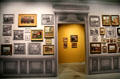 Original paintings by Joseph-Félix Bouchor with black & white replicas of his other works in between at Vannes Museum of Beaux Arts. Vannes, France.