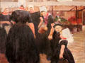 Market of Middelbourg, Netherlands painting by Joseph-Félix Bouchor at Vannes Museum of Beaux Arts. Vannes, France.