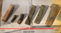 Iron-age ax heads at Archeology Museum of Morbihan. Vannes, France.