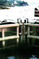 Locks in Barrage de la Rance tidal power dam. France.
