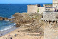 Tour Bidouane above Plage Bon Secours. St Malo, France
