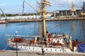 Sørlandet Norwegian heritage tall ship, most recently used as a floating high school. St Malo, France.