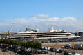 Profile of World Explorer cruise ship. St Malo, France.