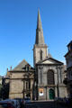 Front façade of St. Vincent Cathedral. St Malo, France