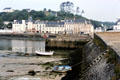 Small boats on seabed at low tide. Audierne, France.