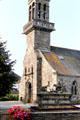 St Jerome Church & sculpture known as St Hubert Hunting. Cast, France.
