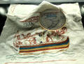 Example of how Bayeux Tapestry was created at Bayeux Tapestry Museum. Bayeaux, France.