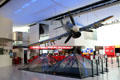 Hawker Typhoon hanging over lobby of Caen Memorial. Caen, France.