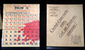 Bread ration book & leaflet warning against black market activity at Caen Memorial. Caen, France.