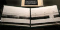 Booklet of panoramic photos of D-Day beaches viewed from sea taken Jan. 1944 at Caen Memorial. Caen, France.