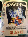 Silence Canadian WWII poster at Juno Beach Centre. Courseulles-sur-Mer, France.