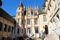 Courtyard of Hotel de Bourgtheroulde. Rouen, France.